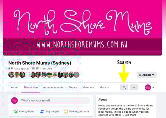 Facebook-Group-Search